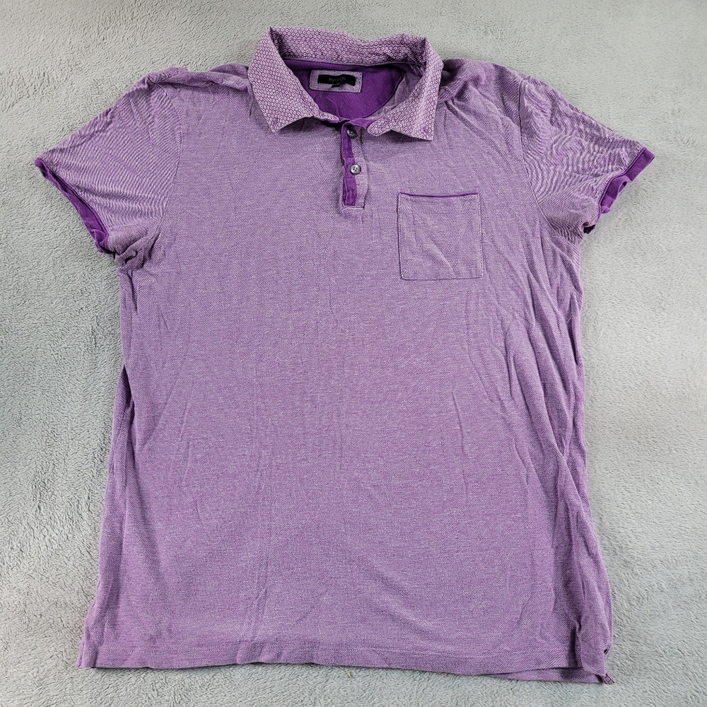 RW & CO Men's Purple Polo Shirt